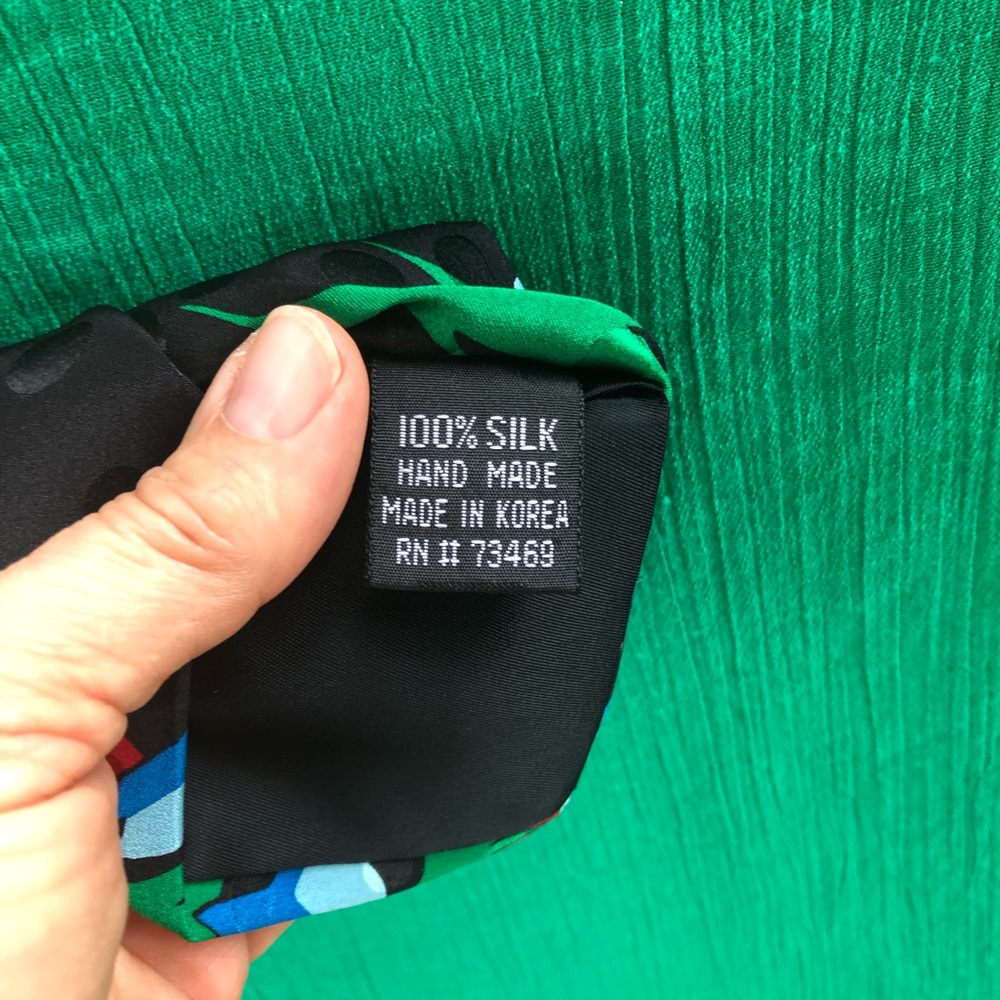 Mens Christmas silk tie by Addison one size - Picture 6 of 6